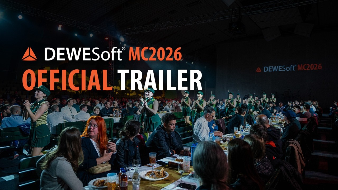 Dewesoft Measurement Conference 2026 official trailer artwork.